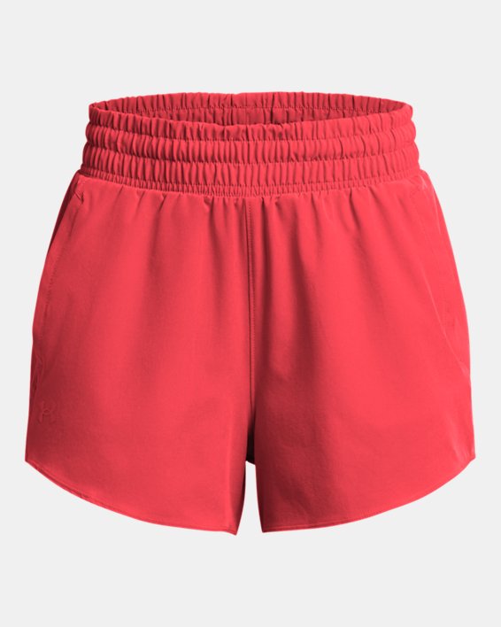 Shorts de tejido de 8 cm (3 in) UA Flex para mujer, Red, pdpMainDesktop image number 4